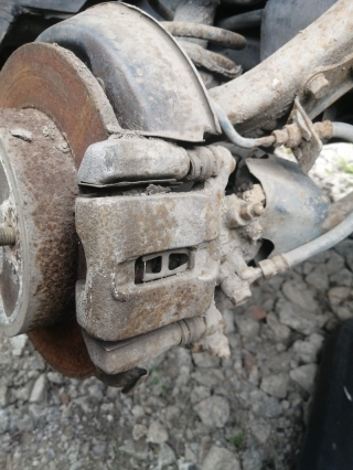 Суппорт тормозной, HONDA, RAFAGA, CE4, G20A, 1994, R, L