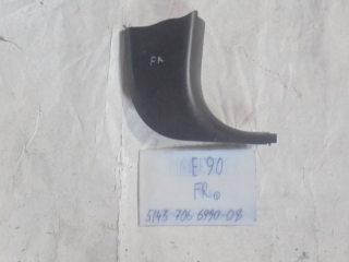 Накладка на стойку, BMW, 3-SERIES, E90, N46B, 2006, R, низ, 51437066990