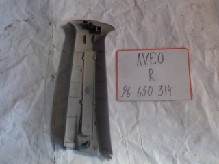 Накладка на стойку, CHEVROLET, AVEO, T250, F14D3, 2007, R, верх, 96650314