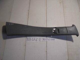 Накладка на стойку, PEUGEOT, 406, 8B, PSA6FZ10LT, 2003, R, верх, 9616351277