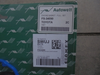 Комплект прокладок двигателя, TOYOTA, TOWN ACE, CR30, 2C-T, 1991