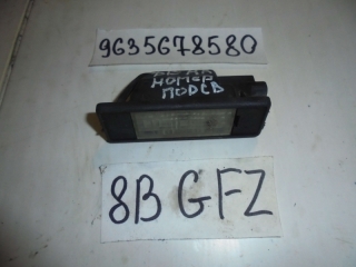 Подсветка заднего номера, PEUGEOT, 406, 8B, PSA6FZ10LT, 2003, 9635678580