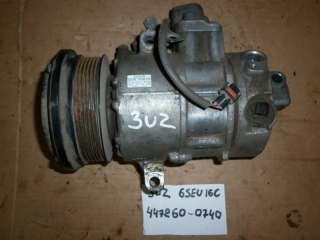 Компрессор кондиционера, LEXUS, GS430, UZS190, 3UZ-FE, 2006, 447260-0740