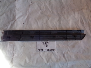 Накладка на порог внутренняя, NISSAN, BLUEBIRD, HNU13, SR20DE, 1992, F, R, 76951-0E000