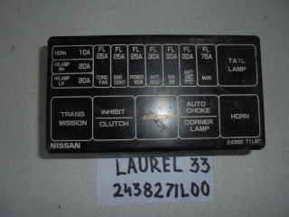 Блок предохранителей, NISSAN, LAUREL, HC33, RB20DE, 1991, 2438271L00