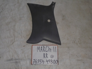 Накладка на стойку, NISSAN, MARCH, K11, CG10DE, 1998, R, R, верх, 76934-49B00