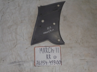 Накладка на стойку, NISSAN, MARCH, K11, CG10DE, 1998, R, R, верх, 76934-49B00