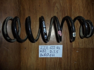 Пружина, TOYOTA, COROLLA RUNX, ZZE122, 1ZZ-FE, 2003, R