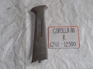 Накладка на стойку, TOYOTA, COROLLA, AE110, 5A-FE, 2000, R, верх, 62411-12500