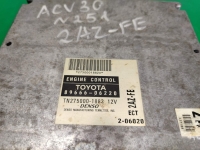 Блок управления двигателем, TOYOTA, CAMRY, ACV30, 2AZ-FE, 89666-06220