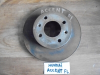 Диск тормозной, HYUNDAI, ACCENT II, LC, G4EC, 2005, F