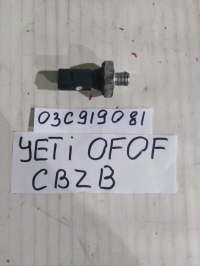 Датчик давления масла двигателя, SKODA, YETI, 0F0F, CBZB TSI, 2012, 03С919081