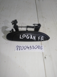 Ручка двери внешняя, RENAULT, LOGAN, LS12, K7MF711, 2005, F, R, 7700433076