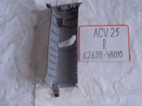 Накладка на стойку, TOYOTA, KLUGER, ACU25, 2AZ-FE, 2002, R, верх, 62638-48010